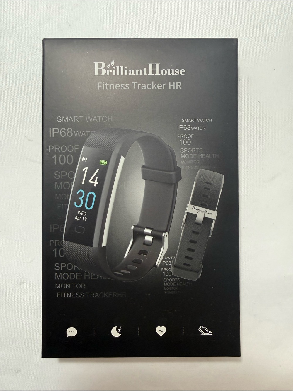 Fitness Tracker HR Smartwatch - Black